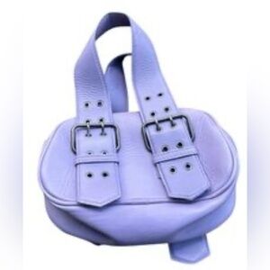 NWOT Free People, Say Yes Leather Bag, In Purple